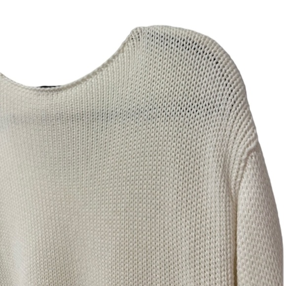 Rails Kalani White Stars Cotton Scoop Neck Long Sleeve Pullover Sweater Size XS - Picture 4 of 13